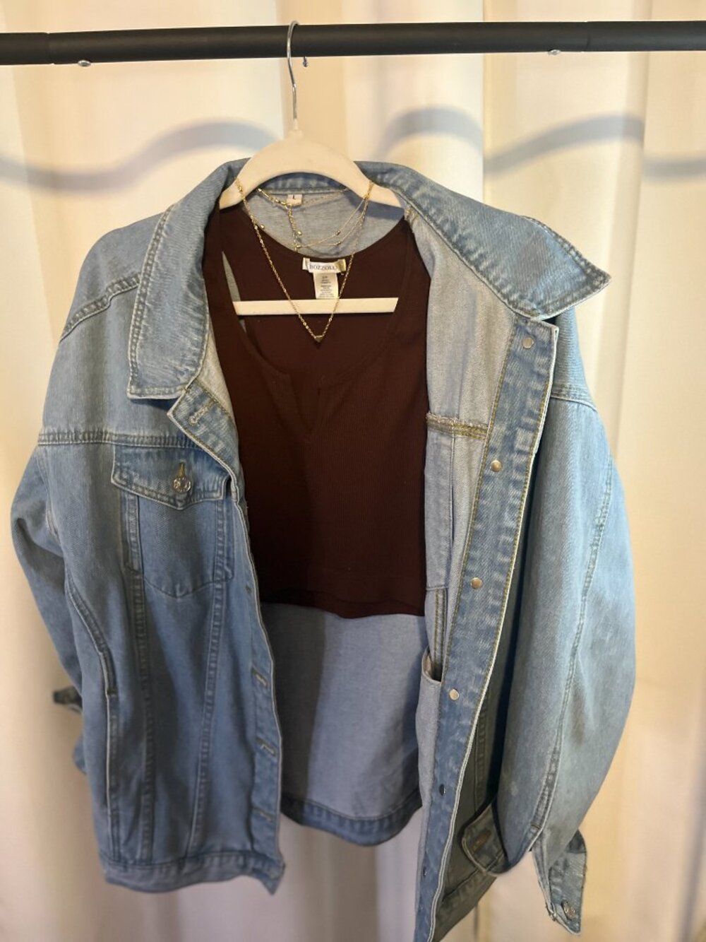 Brown Crop top